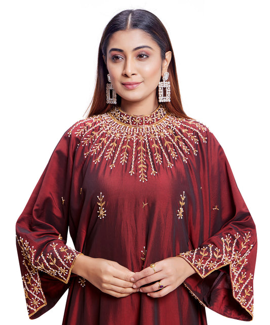 Juliette High Neck- Maroon