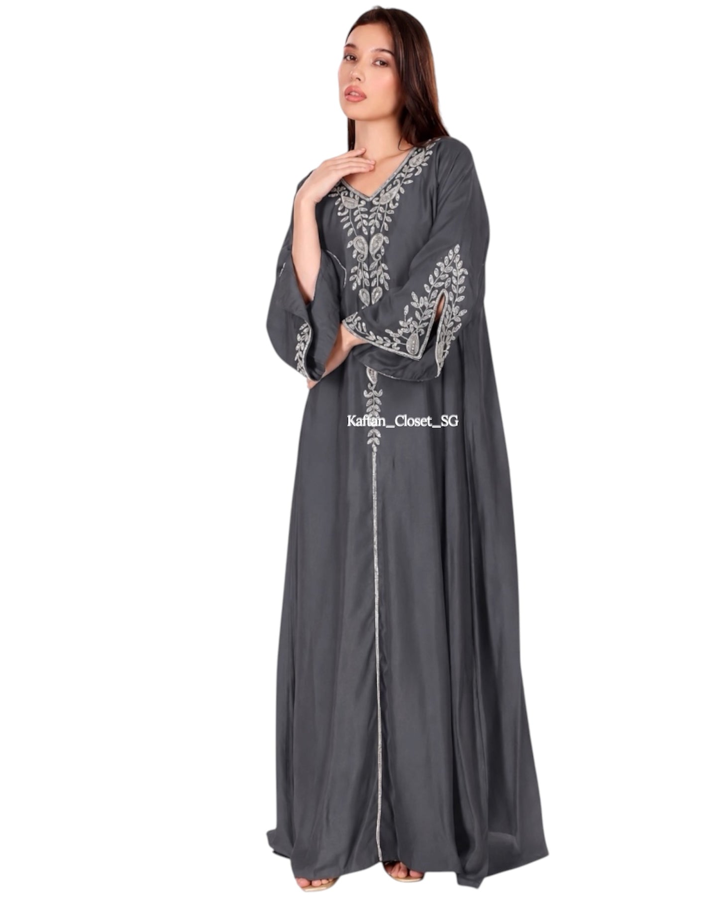 Sandra Series -  Dark Grey (Slit Sleeves)