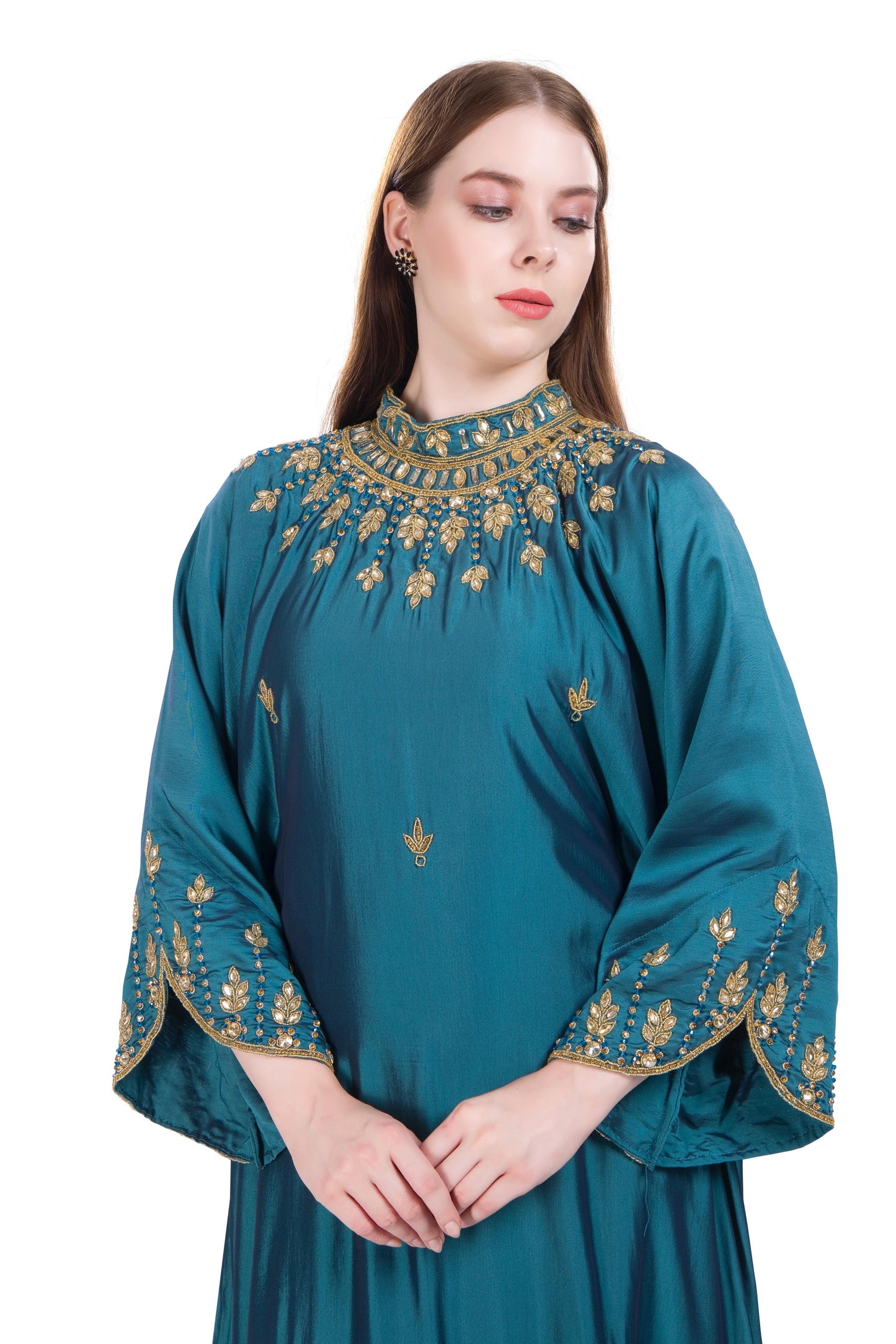 Bianca High Neck - Light Teal Blue