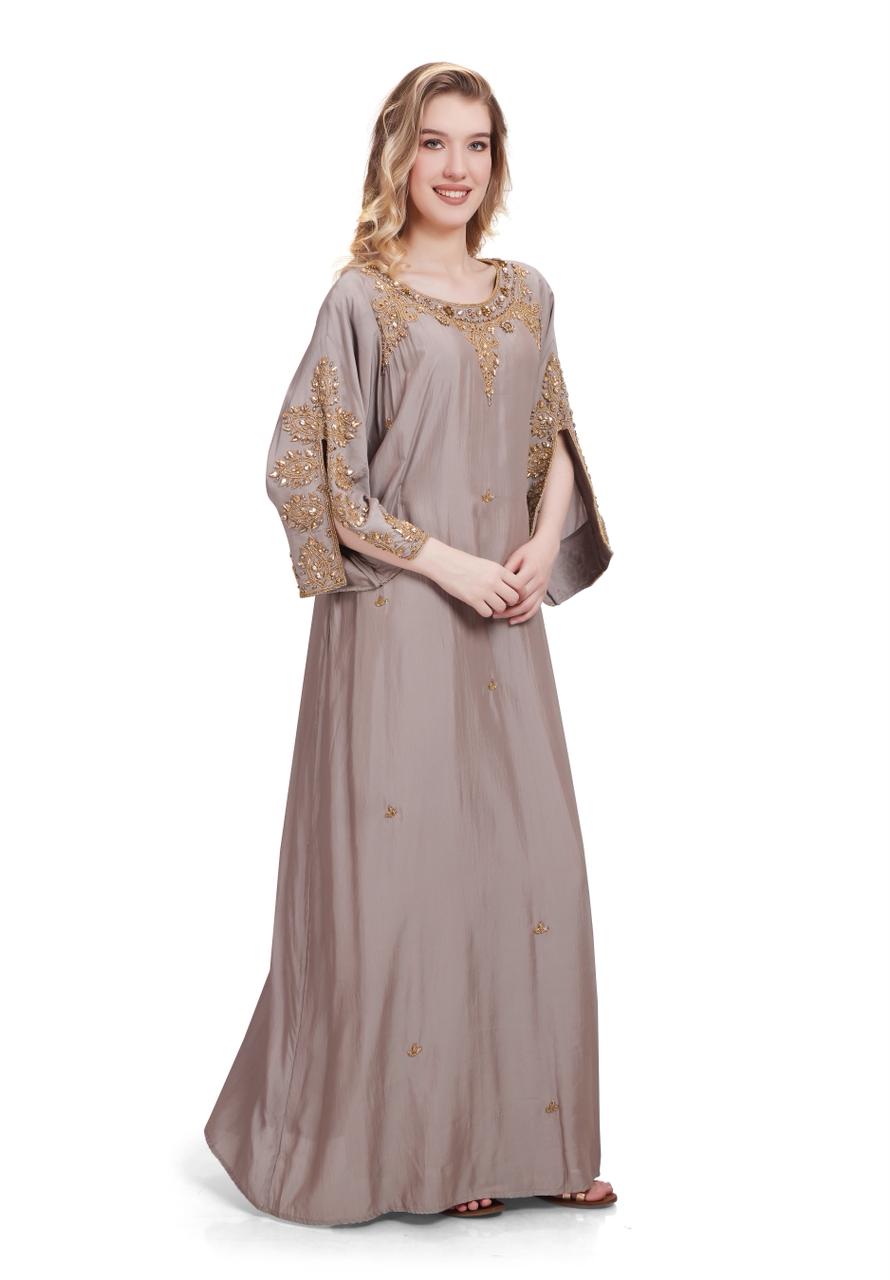 Sonia Series - Silver Khaki. Open Slit Sleeves
