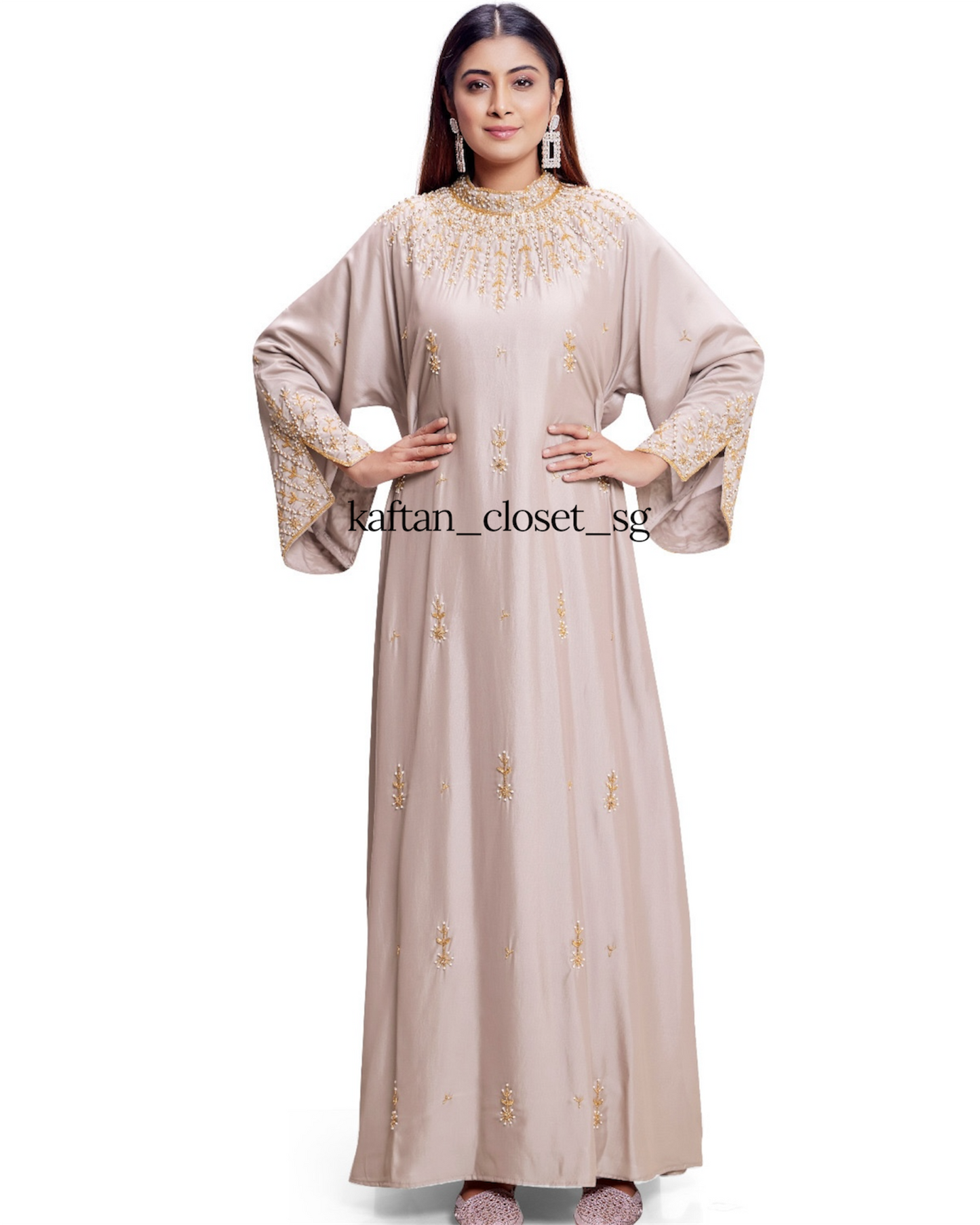 Juliette High Neck- Silver Khaki