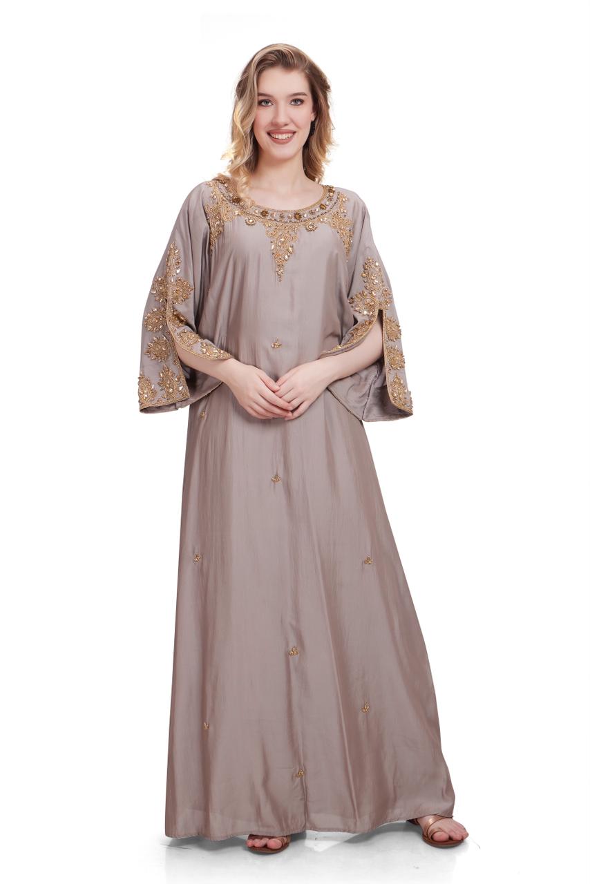 Sonia Series - Silver Khaki. Open Slit Sleeves