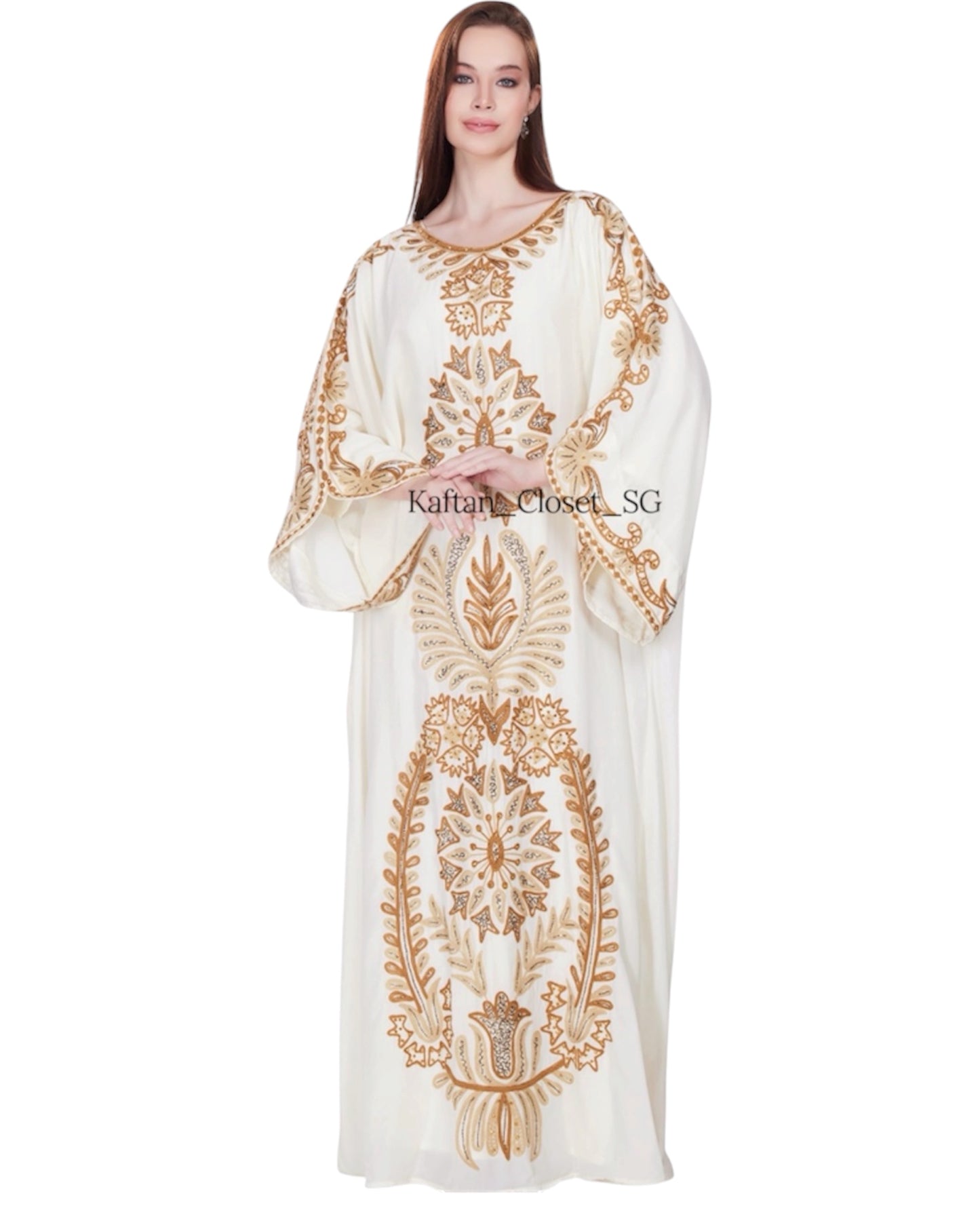 Viola Embroidery Series- Cream White