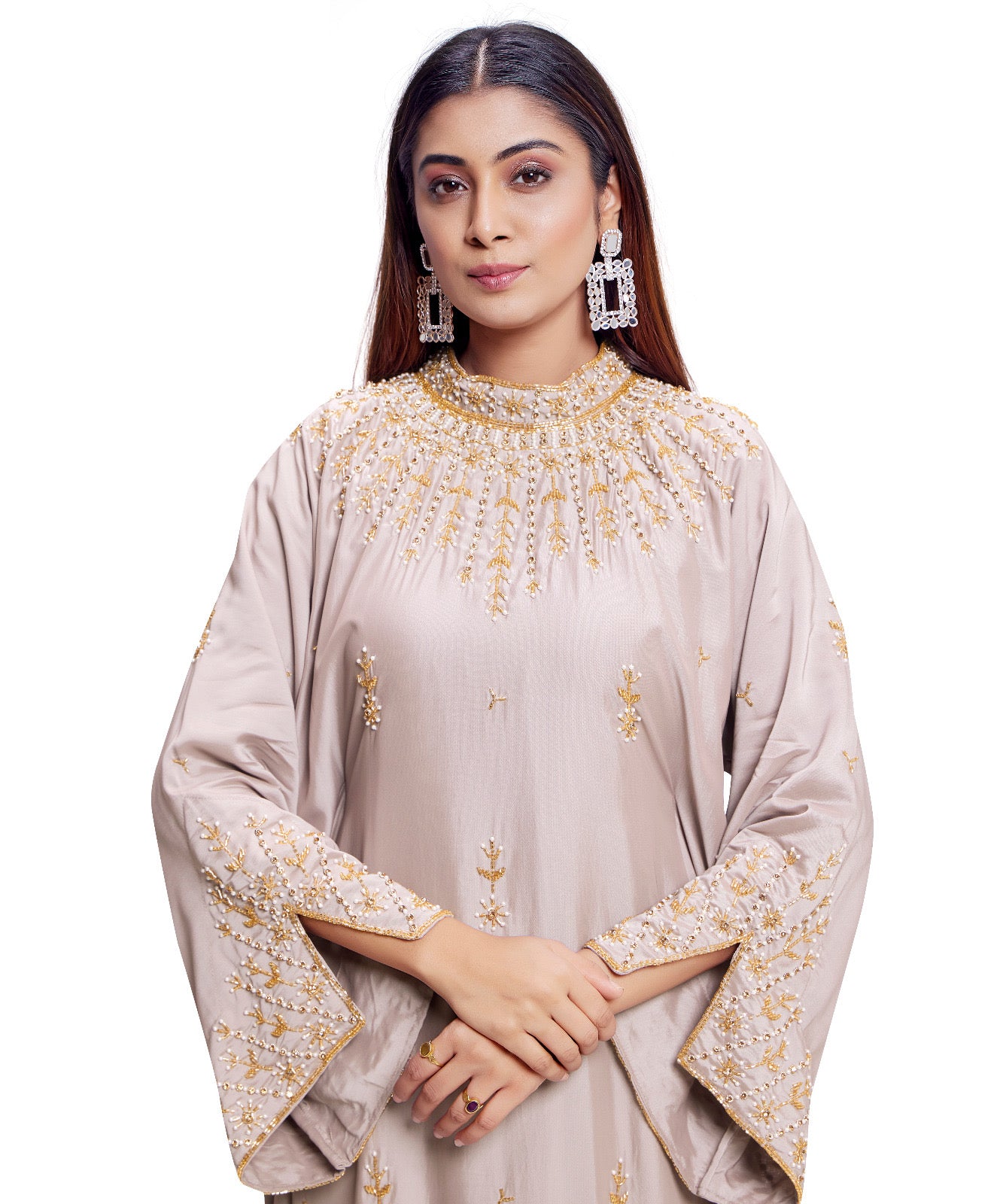 Juliette High Neck- Silver Khaki