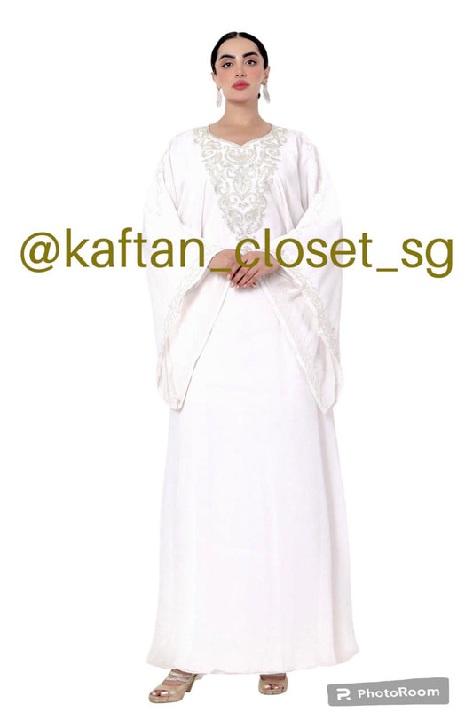 Eva - Flair Sleeves White