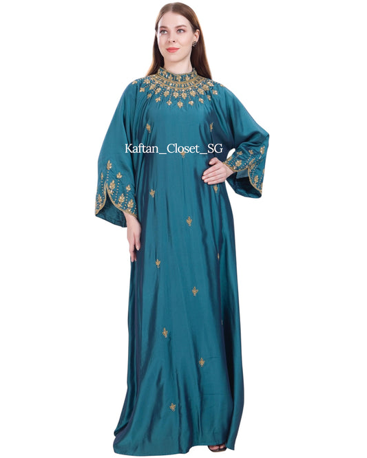 Bianca High Neck - Light Teal Blue