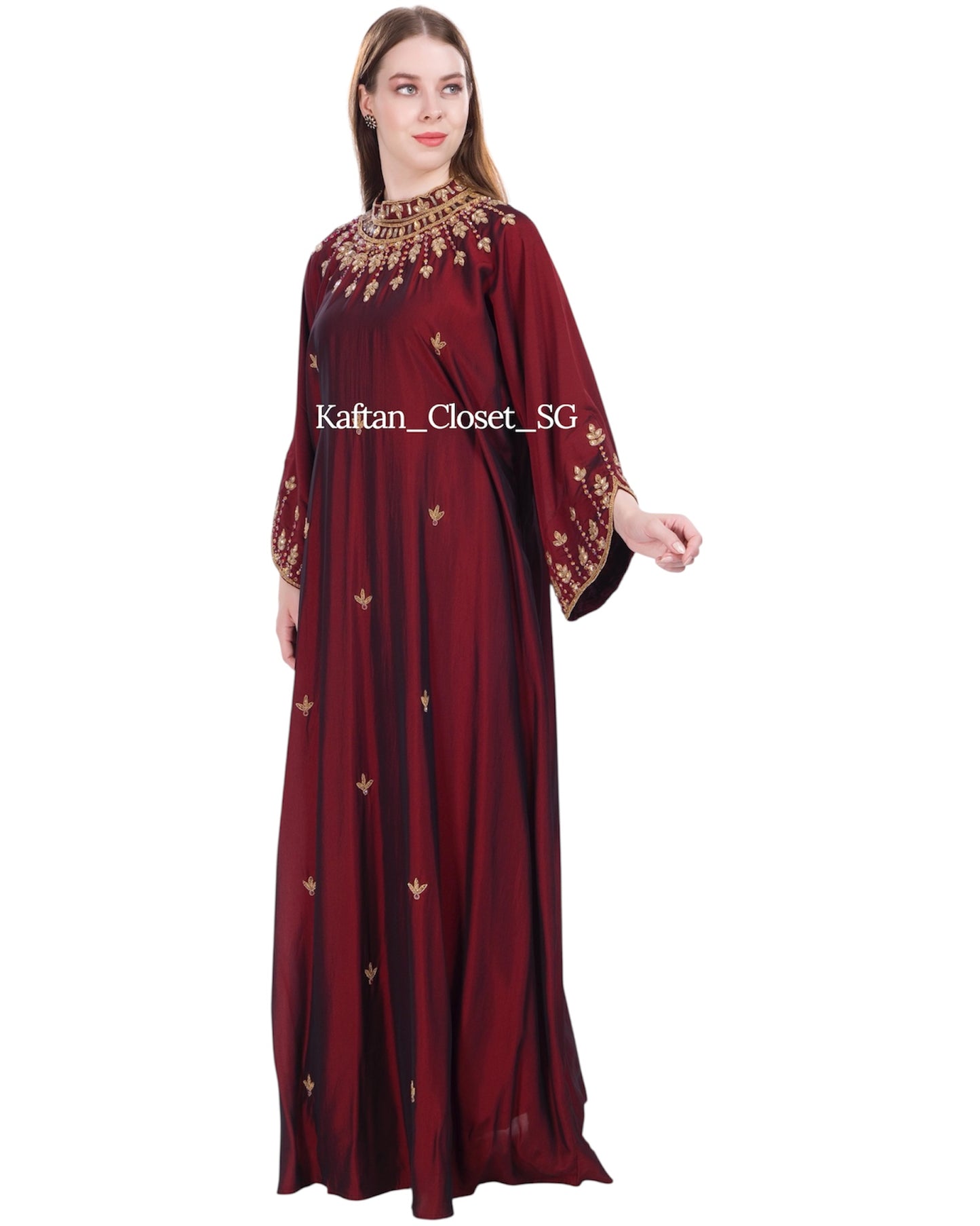 Bianca High Neck - Maroon