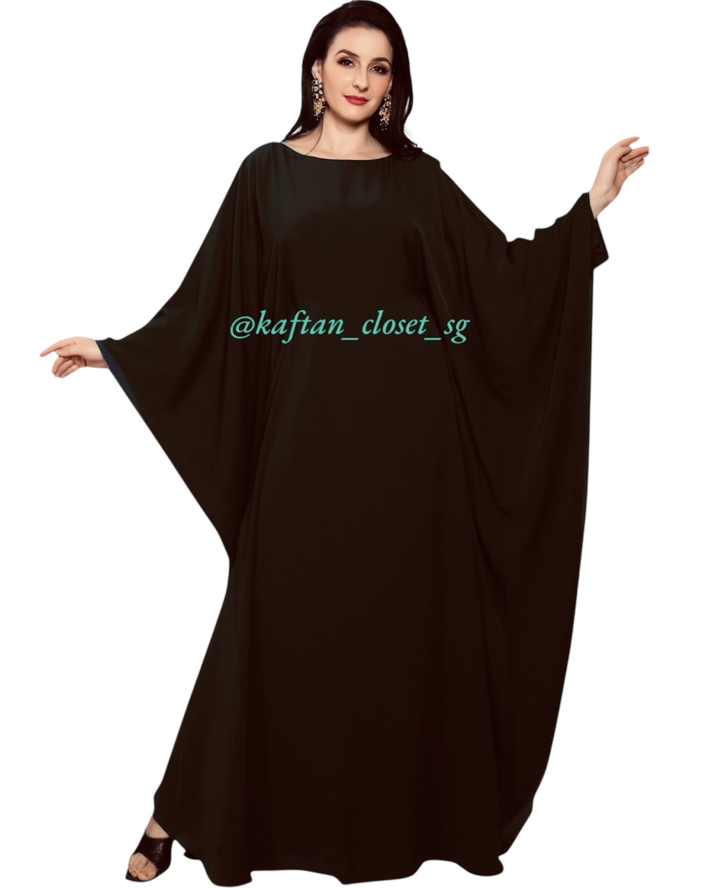 Butterfly Abaya- Black