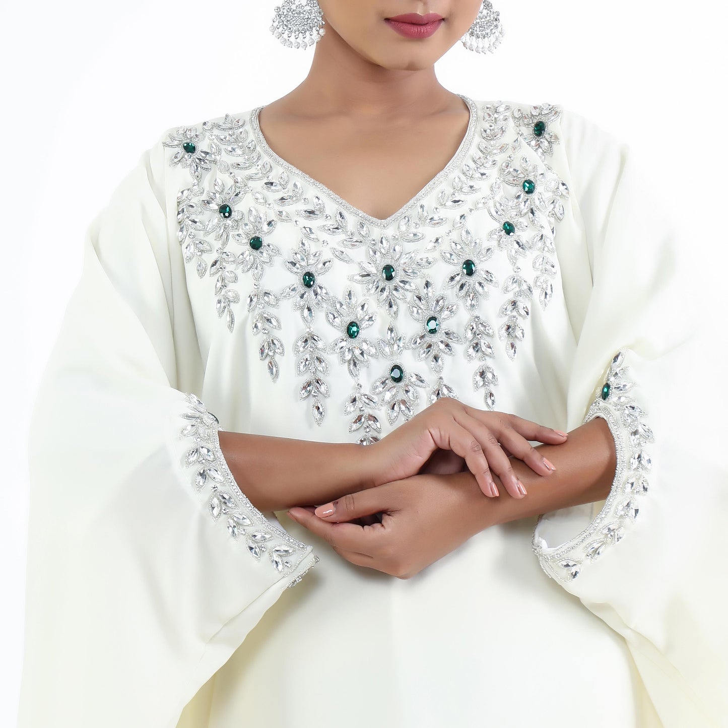 Hayati Series- Cream white kaftan