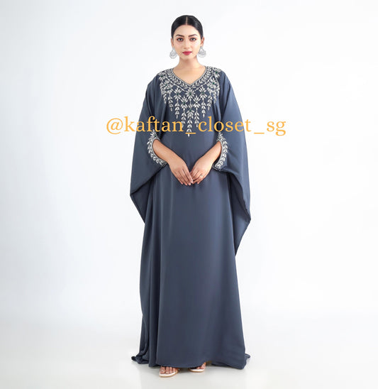 Hayati Series - Slate Grey Kaftan