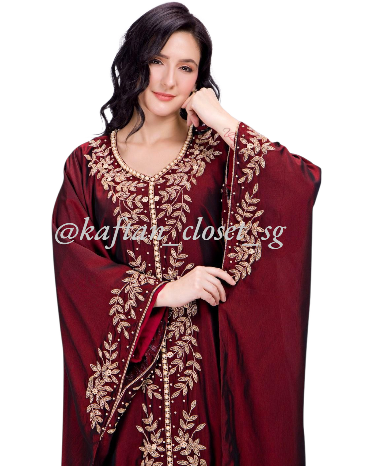 Camille Rose Gold- Maroon