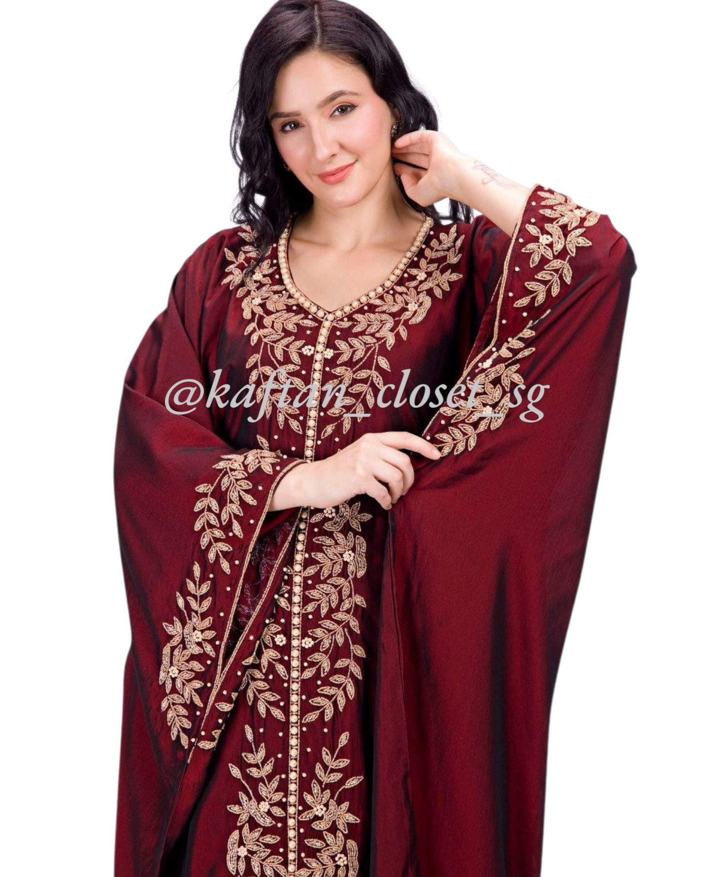 Camille Rose Gold- Maroon